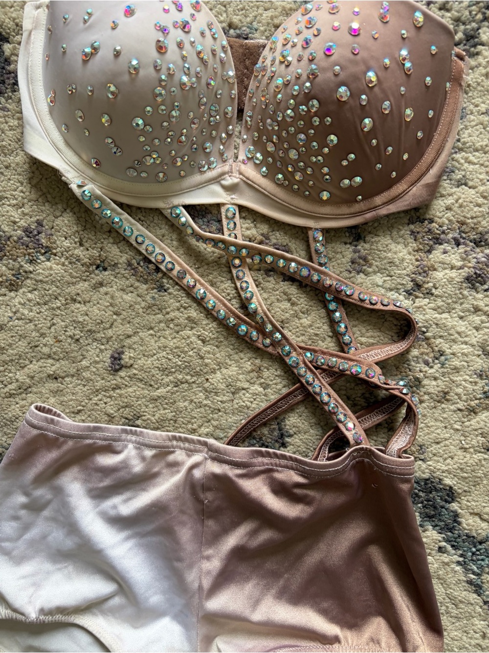 Custom Ombré Two Piece Dance Costume - Picture 5 of 8